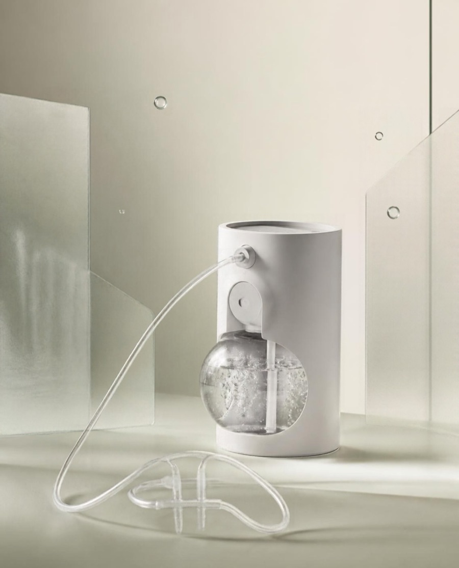 Wasserstoff-Inhalation mit Nasenbrille